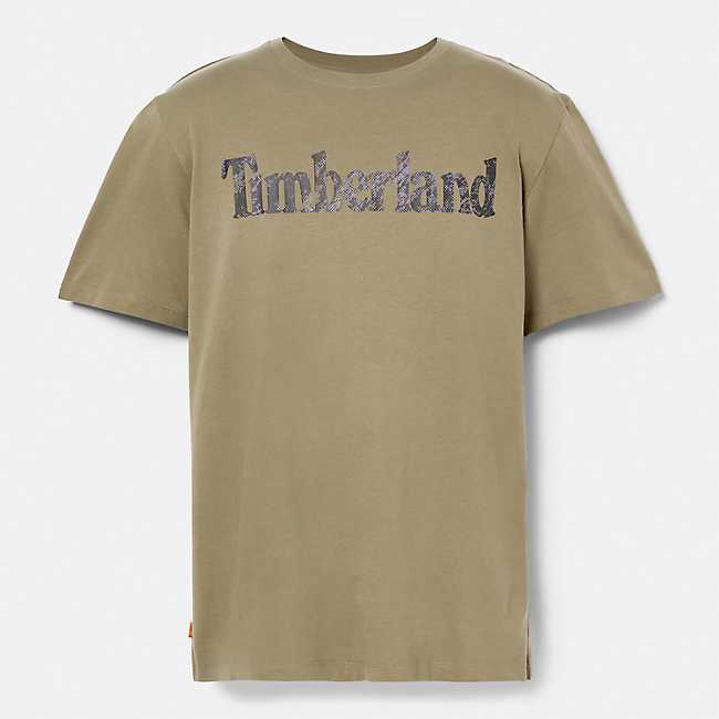 T-shirt Seasonal à logo linéaire camouflage pour hommes