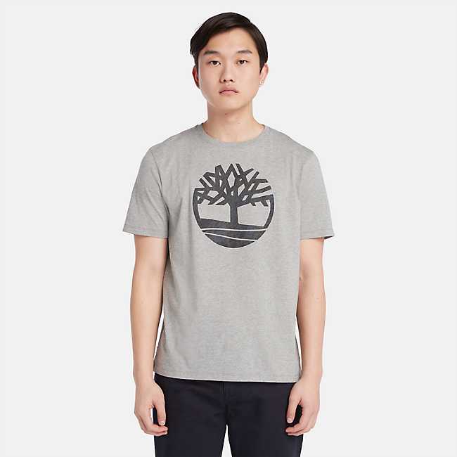 Timberland Seasonal T-Shirt | Tree Sleeve Men\'s Logo US Camo Short