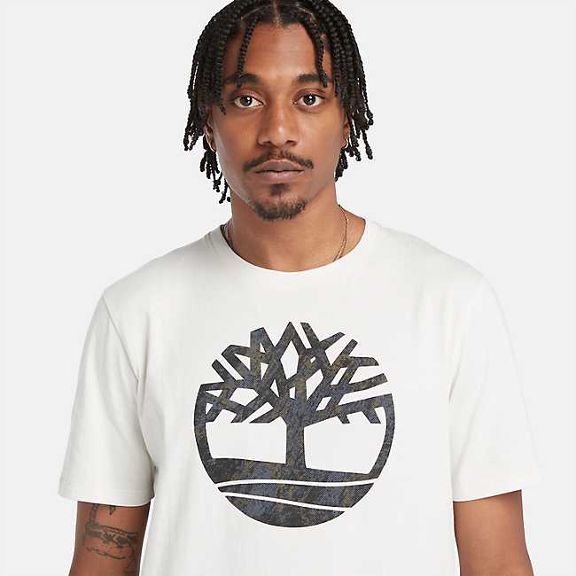Men's Short Sleeve Seasonal Camo Tree Logo T-Shirt