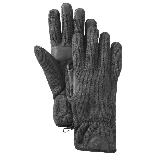 Mens Accessories Gloves Timberland Touchscreen Colourblock Fleece Gloves in Black for Men 