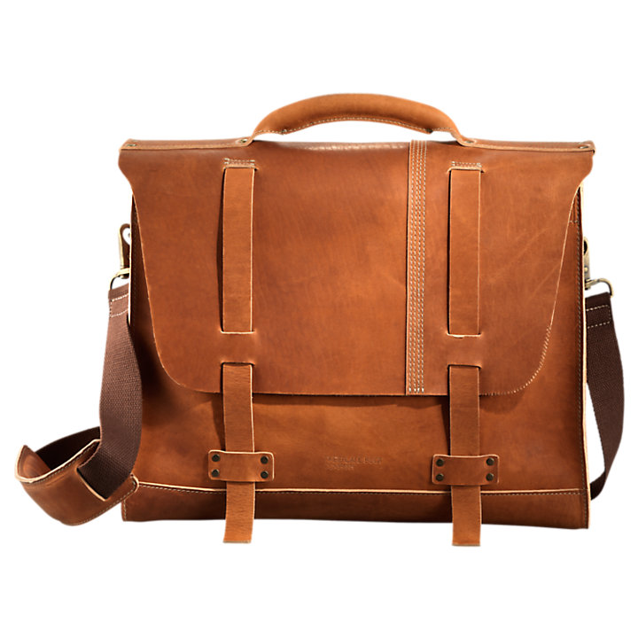 Timberland Boot Company® Premium Leather Messenger Bag | Timberland US ...