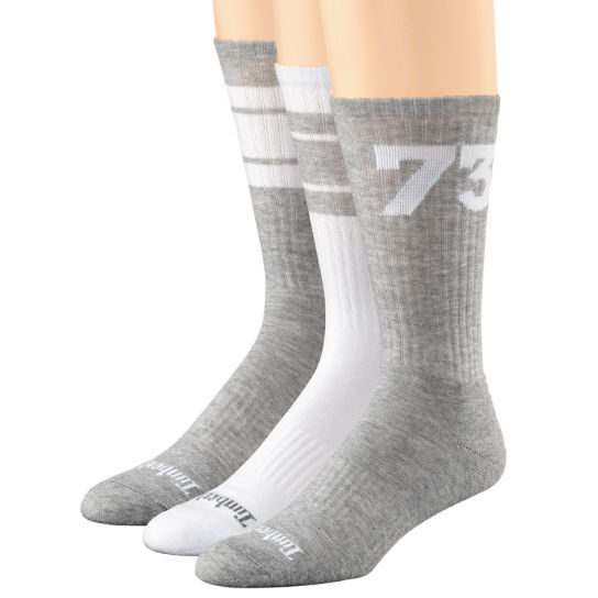 Men's Merino/Synthetic Blend Crew Sock 3-Pack | Timberland US Store